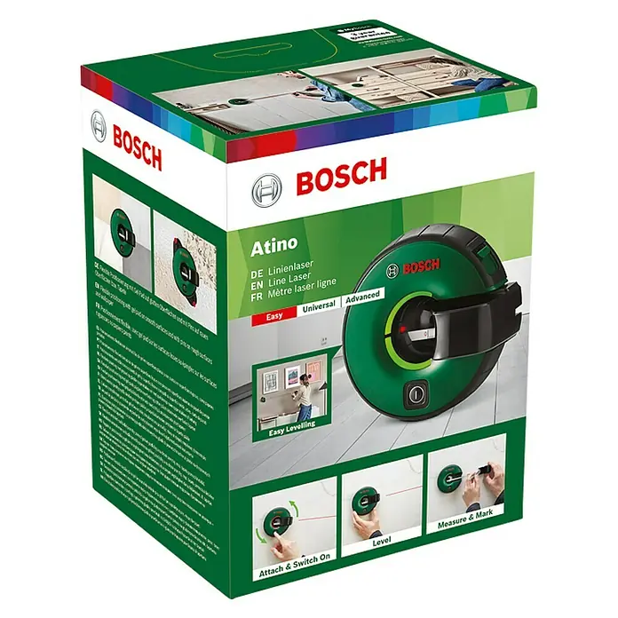 Bosch Láser de línea Atino - Zona de trabajo máx.: 1,5 m - Vista de perfil izquierdo