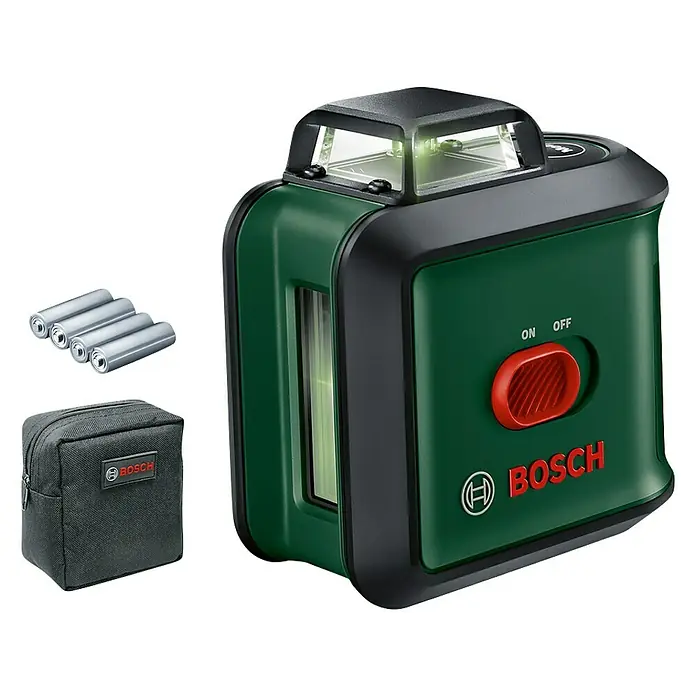 Bosch Universal Kreuzlinienlaser Level 360 - Max. Arbeitsbereich: 12 m, 6 -tlg. - Vorderansicht