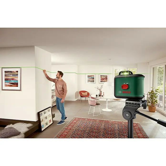 Bosch Universal Kreuzlinienlaser Level 360 - Max. Arbeitsbereich: 12 m, 7 -tlg. - Anwendungsbeispiel