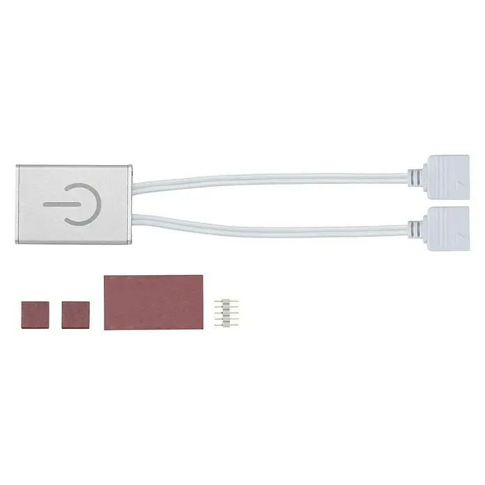 Paulmann MaxLED Dimm- & Schaltcontroller Touch Switch - Silber, 144 W - Vorderansicht