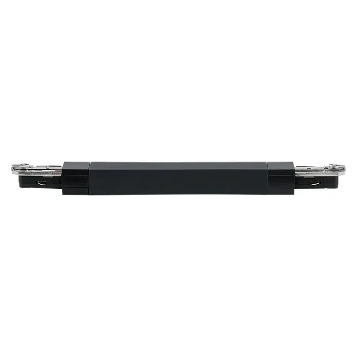 Paulmann URail Flex-Verbinder - Schwarz, Länge: 227 mm - Vorderansicht