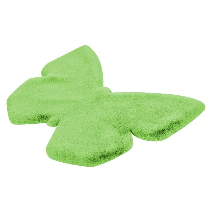 Kayoom Kids Deko-Kunstfell Schmetterling - Grün, 90 x 70 cm, 100 % Polyester - Rechte Seitenansicht