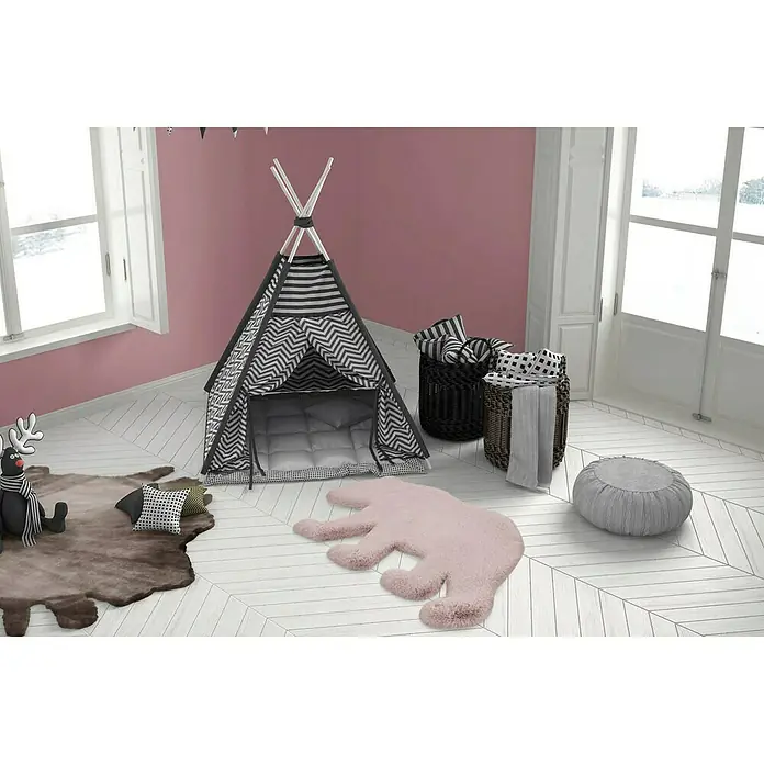 Kayoom Kids Deko-Kunstfell Bär - Rosa, 90 x 53 cm, 100 % Polyester - Stimmungsaufnahme