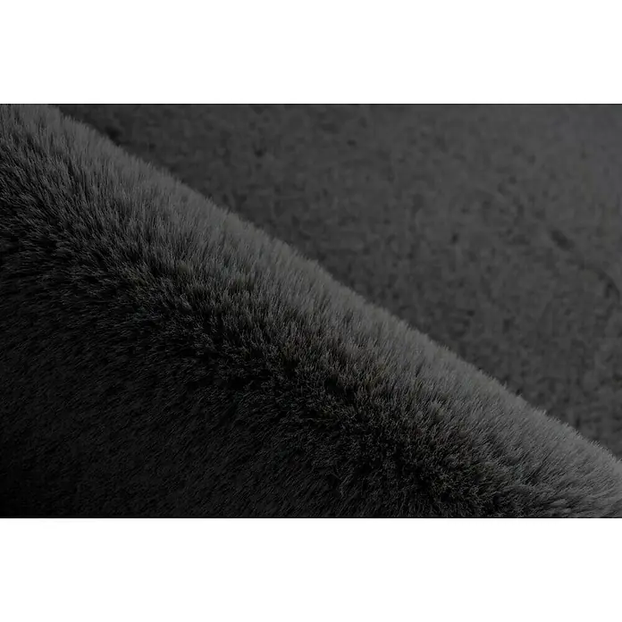 Kayoom Kids Deko-Kunstfell Hippo - Anthrazit, 90 x 55 cm, 100 % Polyester - Detailaufnahme