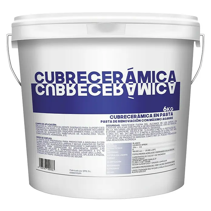 Masilla de renovación cubrecerámica - 6 kg - Vista frontal
