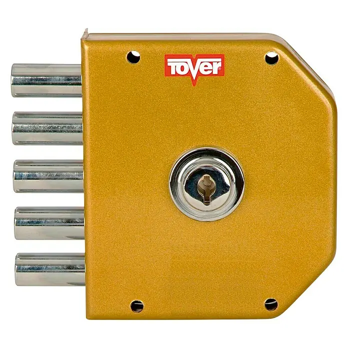 Tover Cerradura con cerrojo 6001 - Tipo de cerradura: Llave, DIN-Izquierda, Puerta principal, Esmaltado