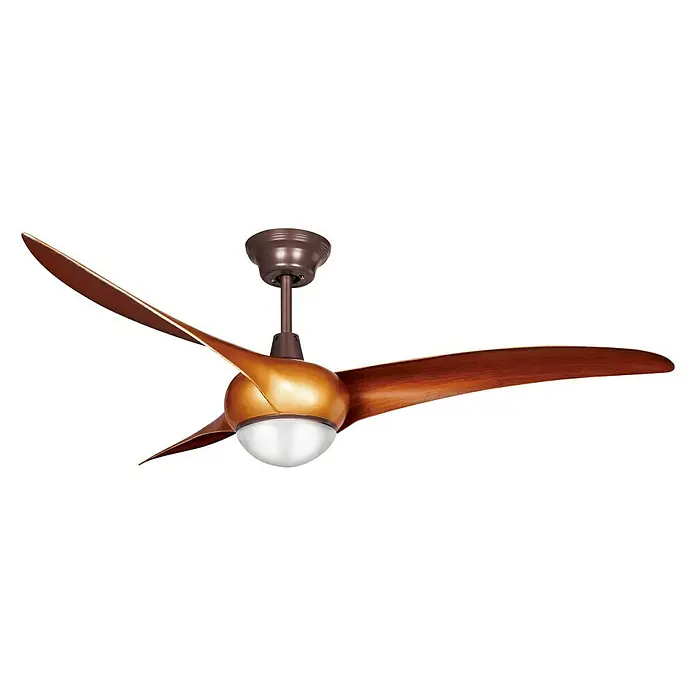 Leds-C4 Ventilador de techo Helix - Madera oscura, 36 W, Diámetro: 132 cm