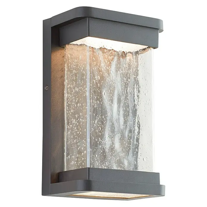 Lutec Aplique exterior LED Starry - 16 W, 16,6 x 10,8 x 27,5 cm, Negro, IP54