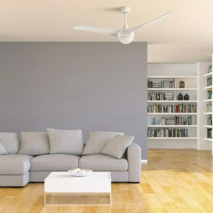 Leds-C4 Ventilador de techo Helix - Blanco, 36 W, Diámetro: 132 cm