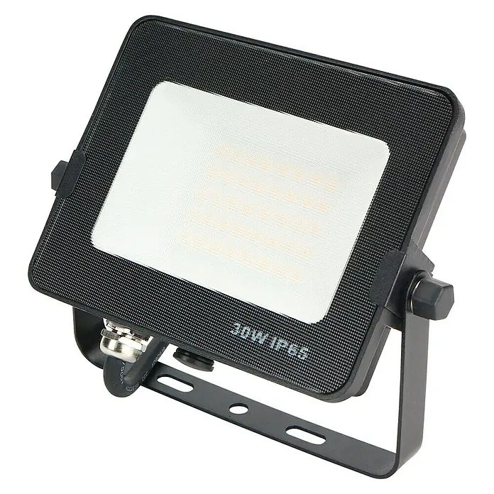 Proyector LED FLHAK - 30 W, Color de luz: Blanco frío, IP65, Negro