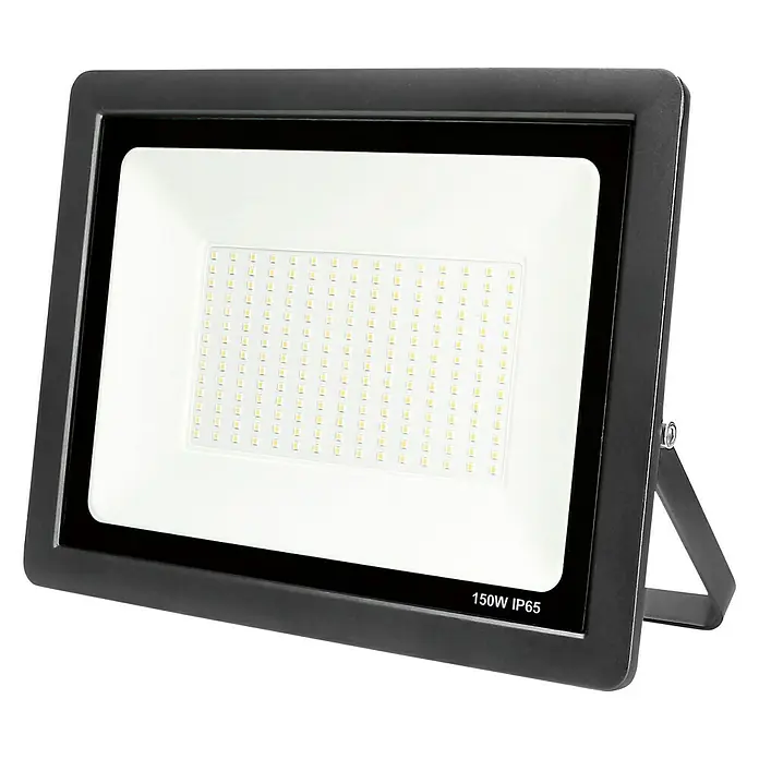 Proyector LED Eko - 150 W, Color de luz: Blanco frío, IP65, Negro