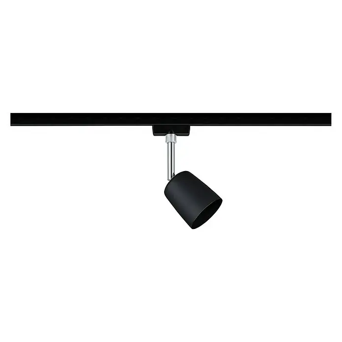 Paulmann URail LED-Spot Cover - 10 W, Schwarz, Chrom, GU10 - Vorderansicht