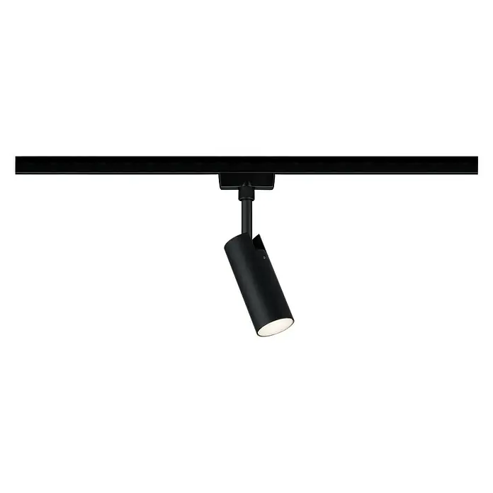 Paulmann URail LED-Spot Tubo - 5 W, L x B x H: 10,5 x 4,2 x 19,6 cm, Schwarz - Vorderansicht