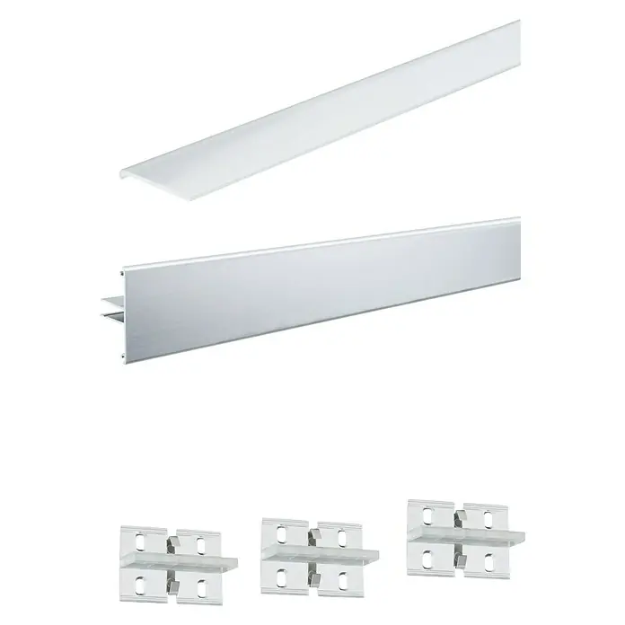 Paulmann Profil Duo - Länge: 200 cm, Aluminium - Vorderansicht