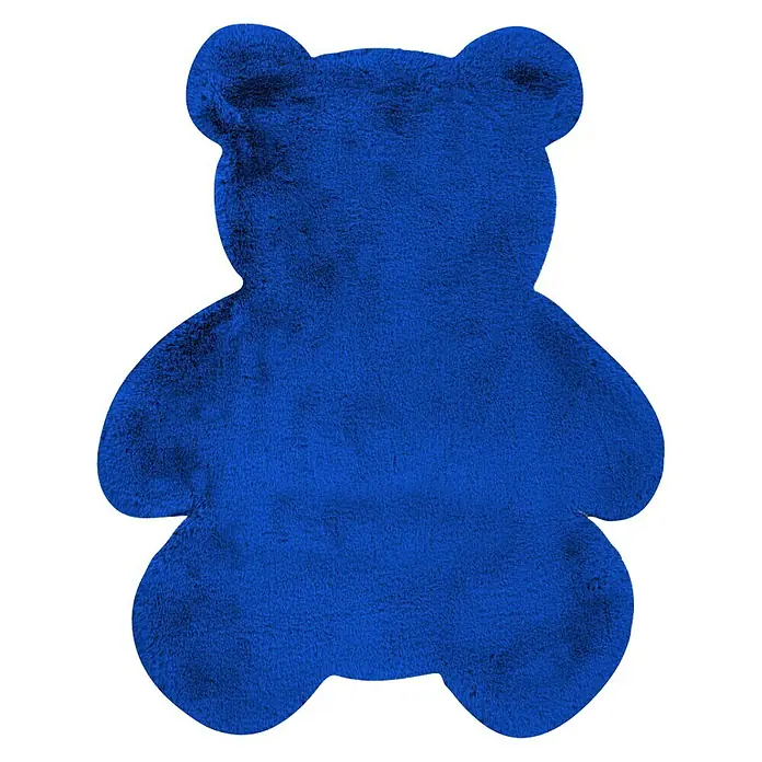 Kayoom Kids Deko-Kunstfell Teddy - Blau, 90 x 73 cm, 100 % Polyester - Ansicht von oben