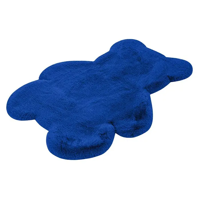 Kayoom Kids Deko-Kunstfell Teddy - Blau, 90 x 73 cm, 100 % Polyester - Rechte Seitenansicht