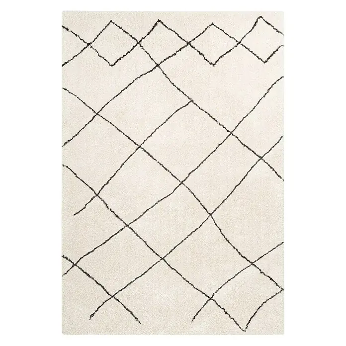 Kayoom Hochflorteppich Orlando 525 - Elfenbein, 290 x 200 cm, 100 % Polyester - Ansicht von oben
