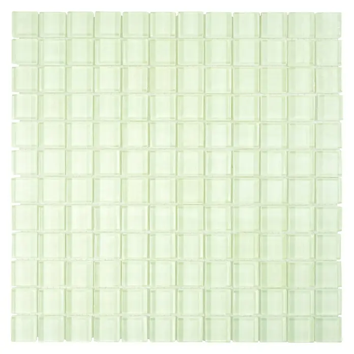 Mozaïektegel fluoriserend XCM 8SE09 - 30 x 30 cm, Wit, Glanzend - Top-down weergave