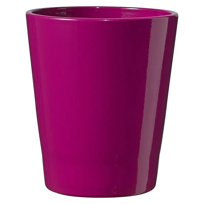 SK Orchideentopf Merina Candy - Außenmaß (Ø x H): 14 x 15 cm, Keramik, Brombeere, Glänzend