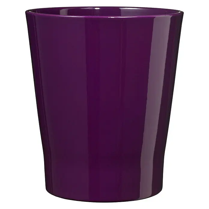 SK Orchideentopf Merina Candy - Außenmaß (Ø x H): 14 x 15 cm, Keramik, Aubergine, Glänzend