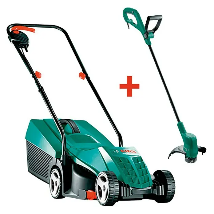 Bosch Cortacésped eléctrico ARM 32 y Recortabordes EasyGrassCut 23 - 2 piezas