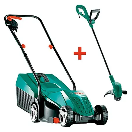 Bosch  Cortacésped eléctrico ARM 32 y Recortabordes EasyGrassCut 23
