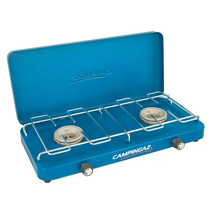 Campingaz Placa de gas Base Camp Lid - Potencia: 2 x 1.600 W, L x An x Al: 43 x 21 x 8,5 cm