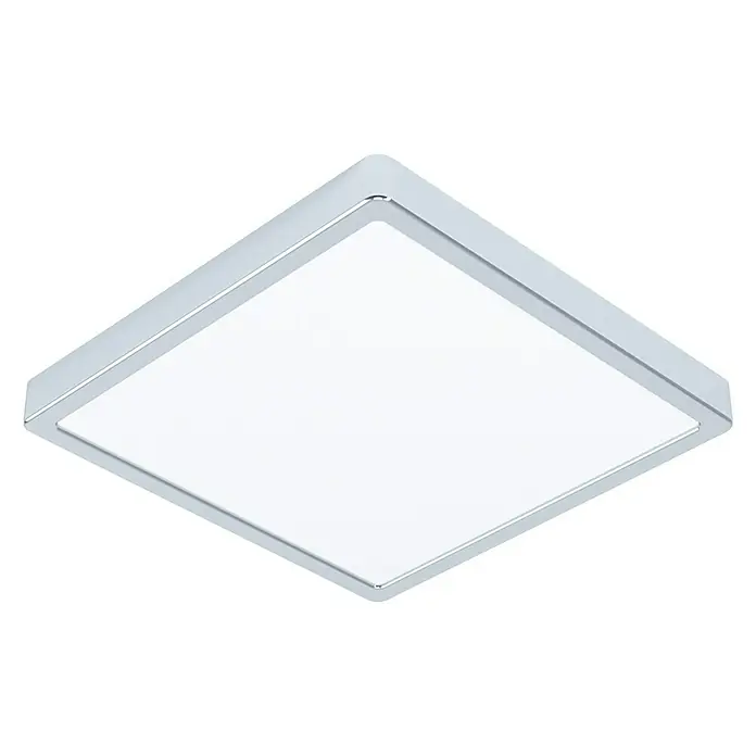 Eglo Fueva 5 LED stropna svjetiljka - 20 W, D x Š x V: 28,5 x 28,5 x 3 cm, Krom - Pogled sprijeda