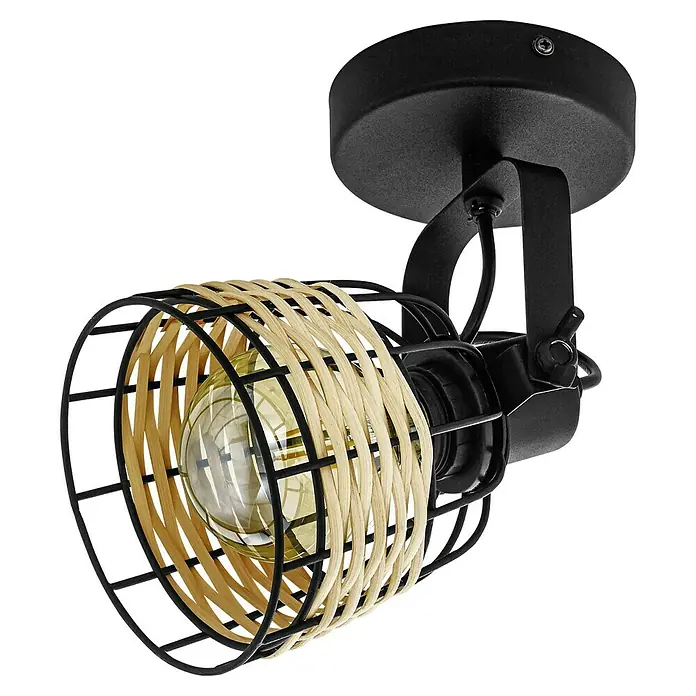 Eglo Anwick Deckenstrahler - 40 W, Schwarz, E27, 1 Stk. - Vorderansicht