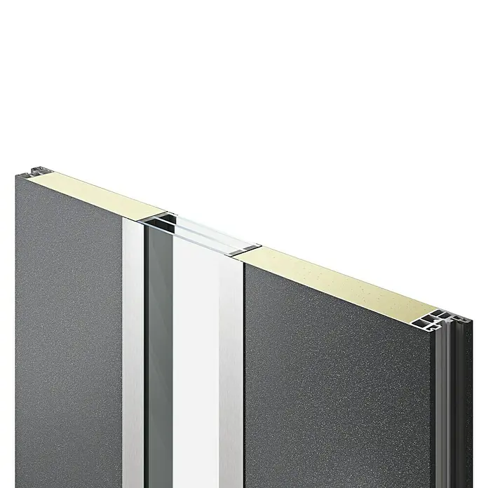 Hörmann EcoStar Haustür ISOPRO - 110 x 210 cm, DIN Anschlag: Rechts, Anthrazit Metallic - Detailaufnahme