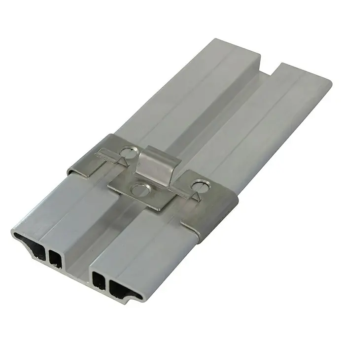 Kovalex Alu-Unterkonstruktion - Geeignet für: WPC-Terrassendielen, 250 x 6,2 x 1,2 cm, Aluminium - Anwendungsbeispiel