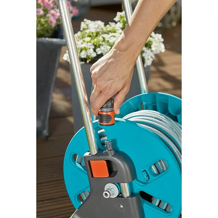 Gardena Kit carro portamangueras Aquaroll S - 20 m