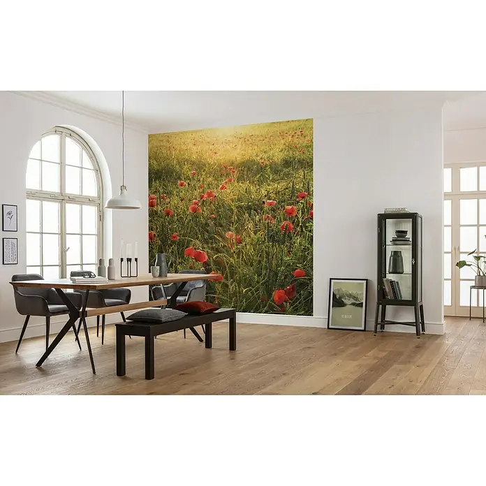 Komar Stefan Hefele Edition 2 Fototapete Poppy World - 5 -tlg., B x H: 250 x 280 cm, Vlies - Stimmungsaufnahme