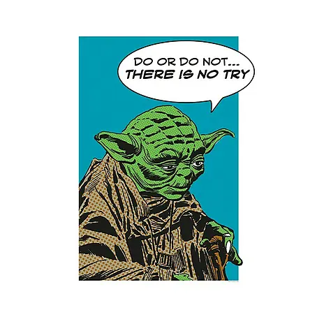 Komar Star Wars Poster Comic Quote Yoda