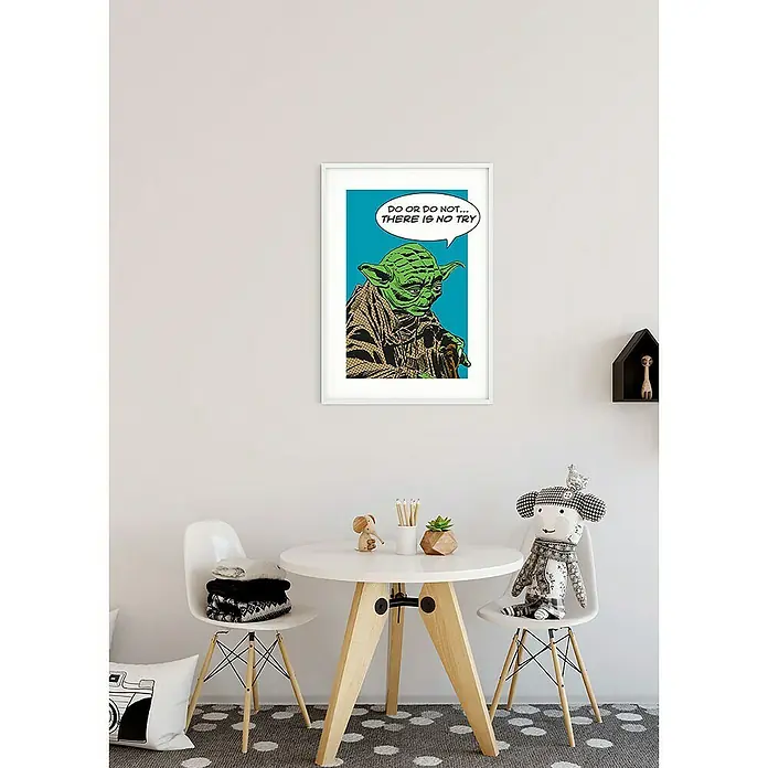 Komar Star Wars Poster Comic Quote Yoda - Disney, B x H: 50 x 70 cm - Stimmungsaufnahme