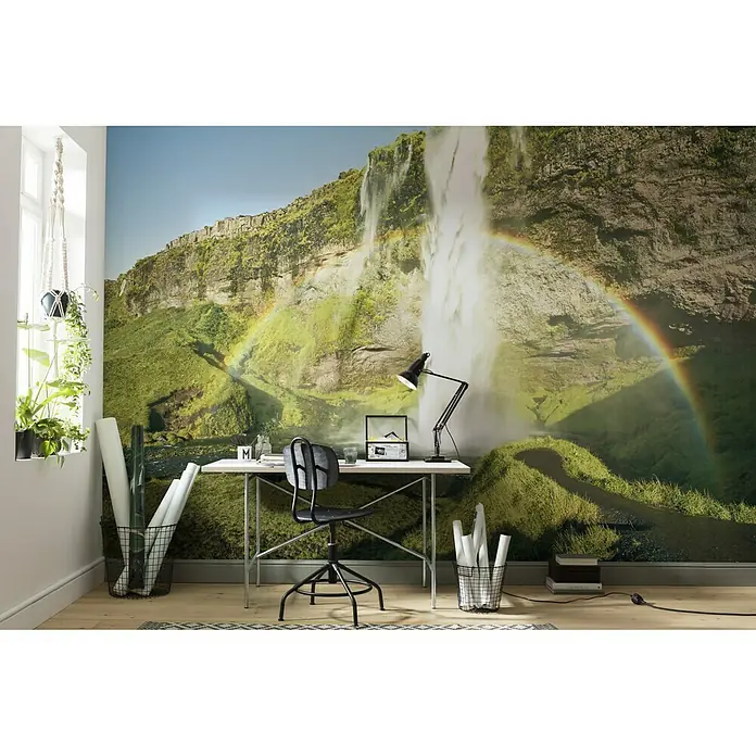 Komar Stefan Hefele Edition 2 Fototapete Power of Iceland - 9 -tlg., B x H: 450 x 280 cm, Vlies - Stimmungsaufnahme
