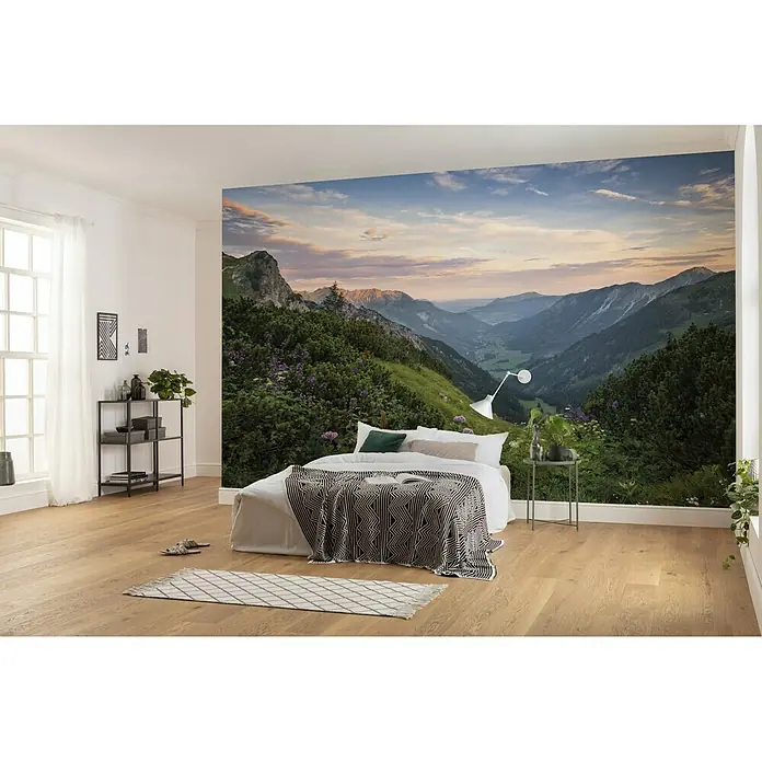 Komar Stefan Hefele Edition 2 Fototapete Naturpark Allgäuer Hochalpen - 9 -tlg., B x H: 450 x 280 cm, Vlies - Stimmungsaufnahme