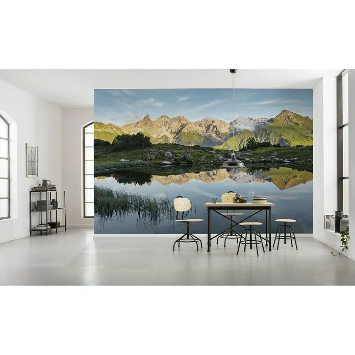 Komar Stefan Hefele Edition 2 Fototapete Allgäu Spiegel - 9 -tlg., B x H: 450 x 280 cm, Vlies - Stimmungsaufnahme