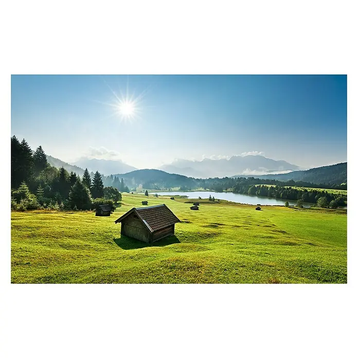 Komar Stefan Hefele Edition 2 Fototapete Bergwiese vor Karwendel - 9 -tlg., B x H: 450 x 280 cm, Vlies - Vorderansicht