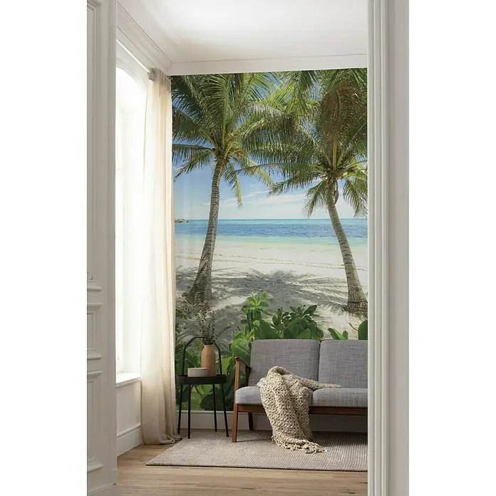 Komar Stefan Hefele Edition 2 Fototapete Palmy Beach - 4 -tlg., B x H: 200 x 280 cm, Vlies - Stimmungsaufnahme