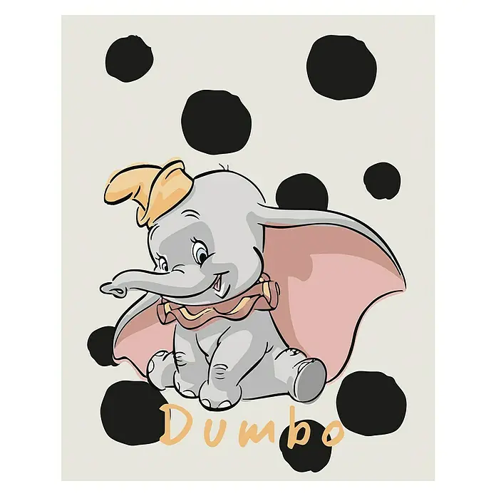 Komar Disney Edition 4 Poster Dumbo Dots - Disney, B x H: 40 x 50 cm - Vorderansicht