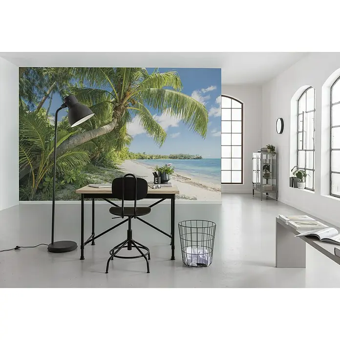 Komar Stefan Hefele Edition 2 Fototapete Fiji Dreams Boat - 9 -tlg., B x H: 450 x 280 cm, Vlies - Stimmungsaufnahme
