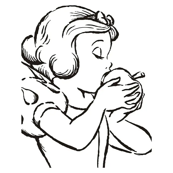 Komar Disney Edition 4 Poster Snow White Apple Bite - Disney, B x H: 40 x 50 cm - Vorderansicht