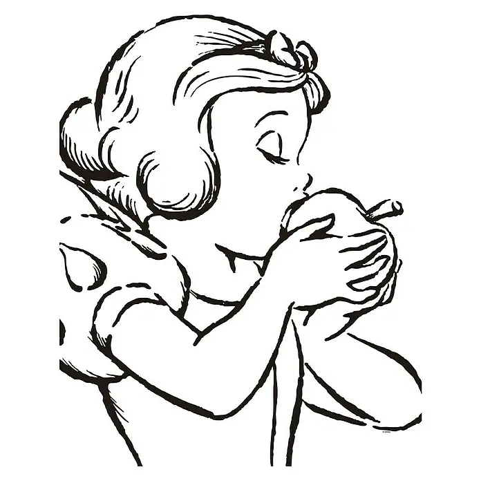 Komar Disney Edition 4 Poster Snow White Apple Bite - Disney, B x H: 50 x 70 cm - Vorderansicht