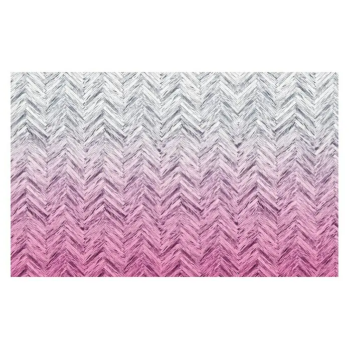 Komar Infinity Fototapete Herringbone Pink - 4 -tlg., B x H: 400 x 250 cm, Vlies - Vorderansicht