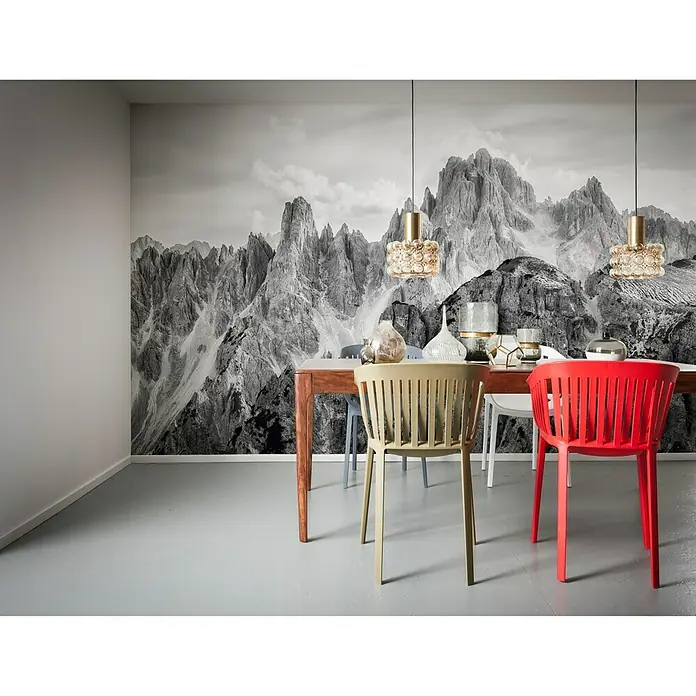 Komar Infinity Fototapete Peaks - 4 -tlg., B x H: 400 x 250 cm, Vlies - Stimmungsaufnahme