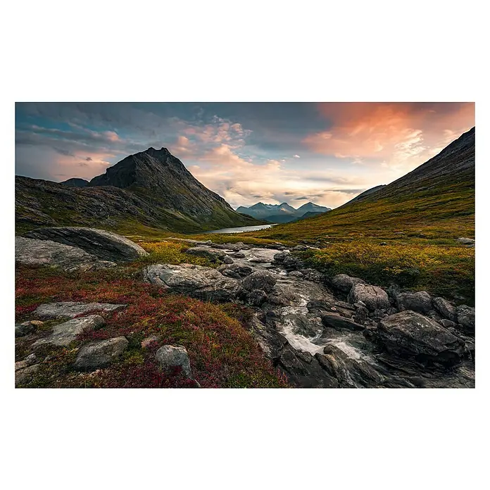 Komar Stefan Hefele Edition 2 Fototapete Schroffes Paradies - 9 -tlg., B x H: 450 x 280 cm, Vlies - Vorderansicht