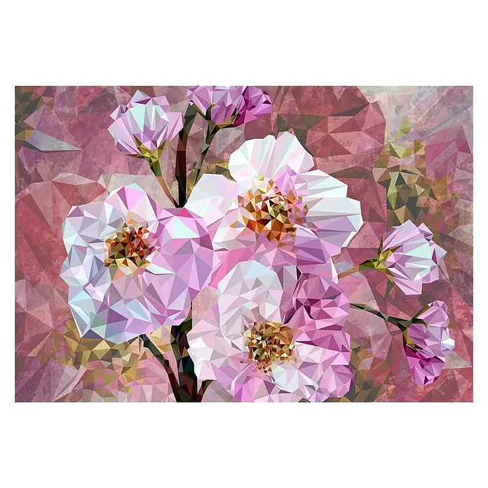 Komar Into Illusions Fototapete Blooming Gems - 4 -tlg., B x H: 368 x 248 cm, Vlies - Vorderansicht