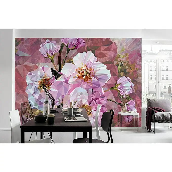 Komar Into Illusions Fototapete Blooming Gems - 4 -tlg., B x H: 368 x 248 cm, Vlies - Stimmungsaufnahme