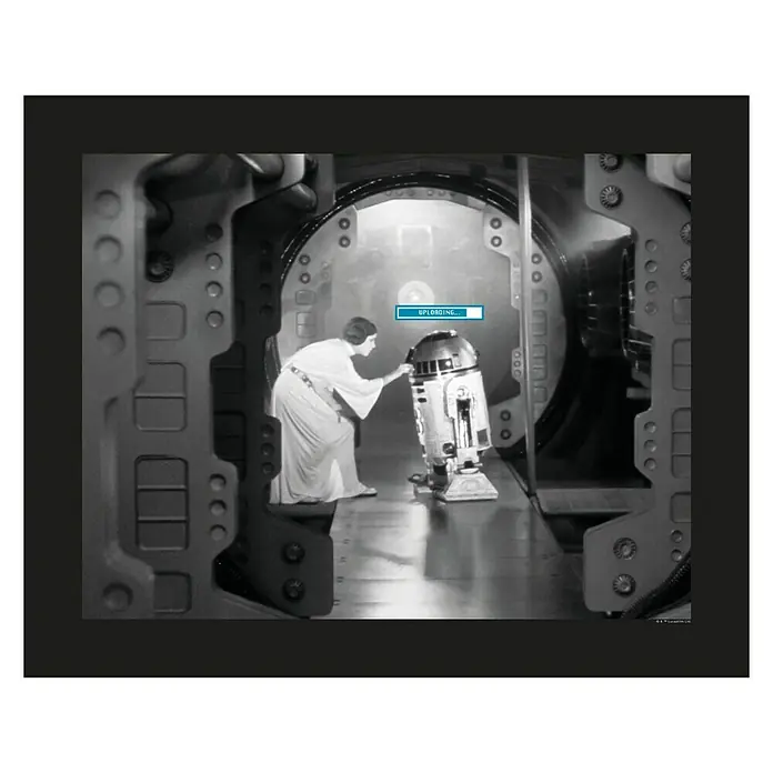 Komar Star Wars Poster Leia R2D2 Upload - Disney, B x H: 40 x 30 cm - Vorderansicht